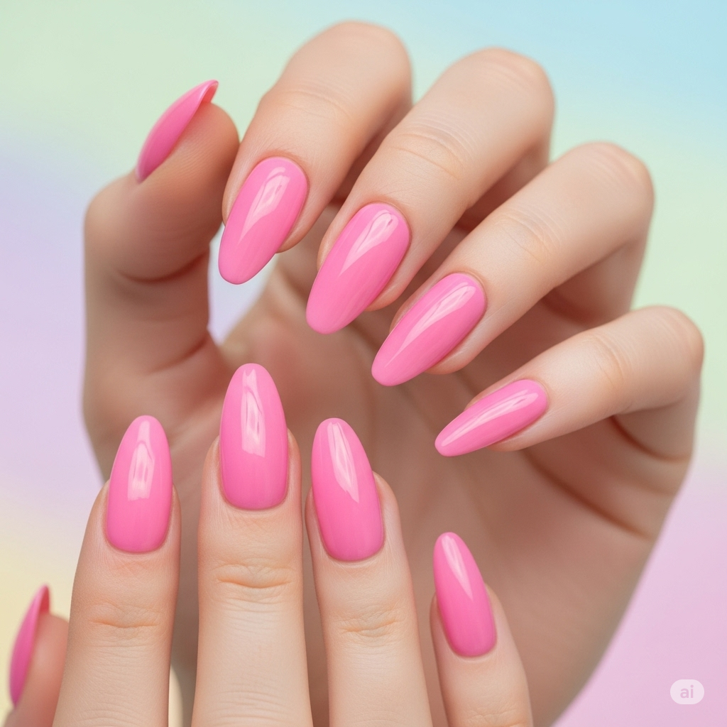 Penélope Cruz adere tendência das unhas chicletes